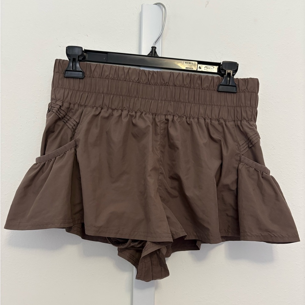 Free People Get your flirt on brownish Athletic Shorts